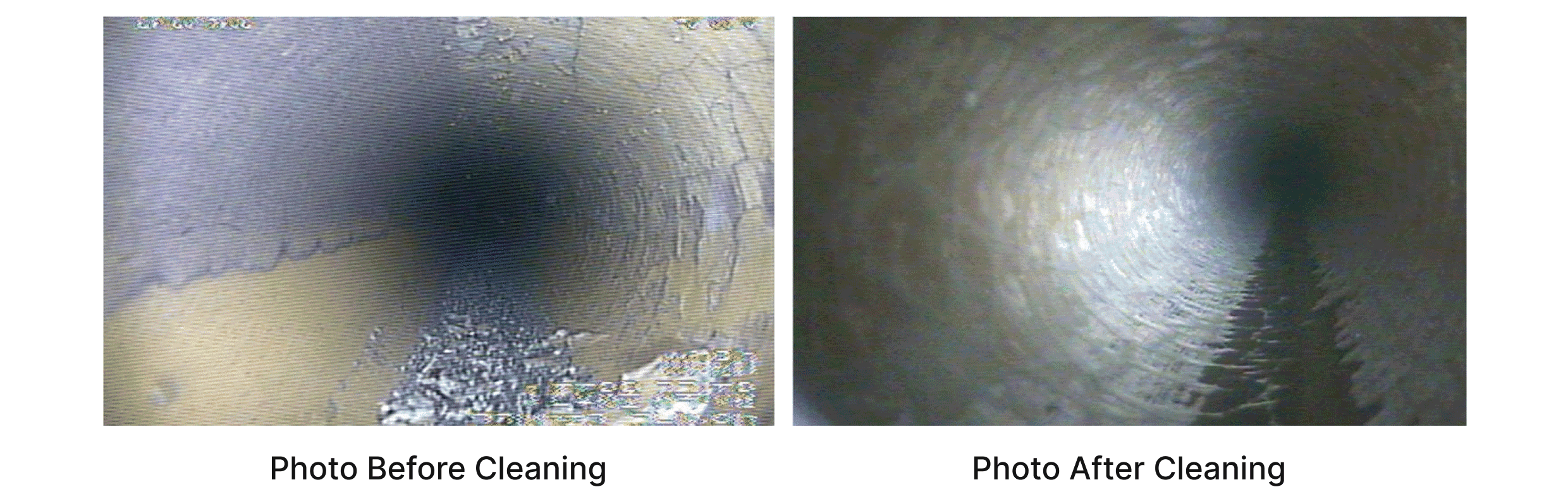 Analysis of Effects Before and After Pipe Cleaning