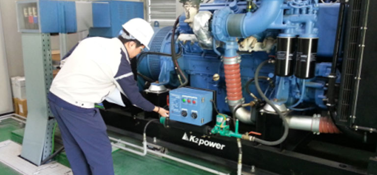 Inspection of emergency power generation equipment